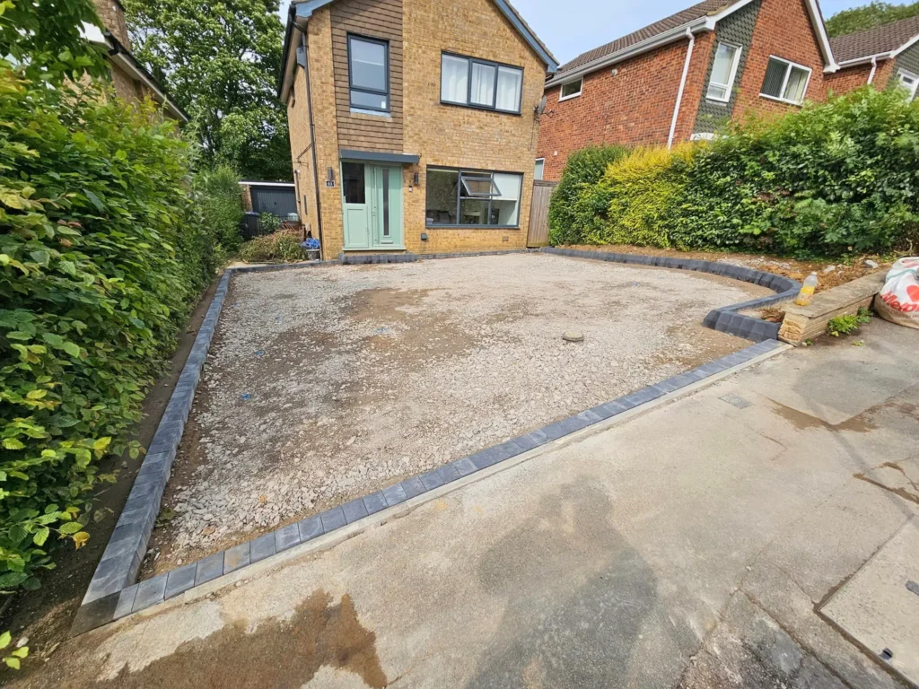 Sub-base for block paving driveway by L.C.S. driveways & garden services